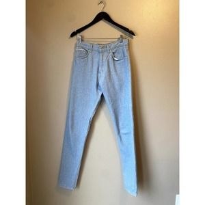 Naked & Famous Denim Light Blue Straight Leg Jeans